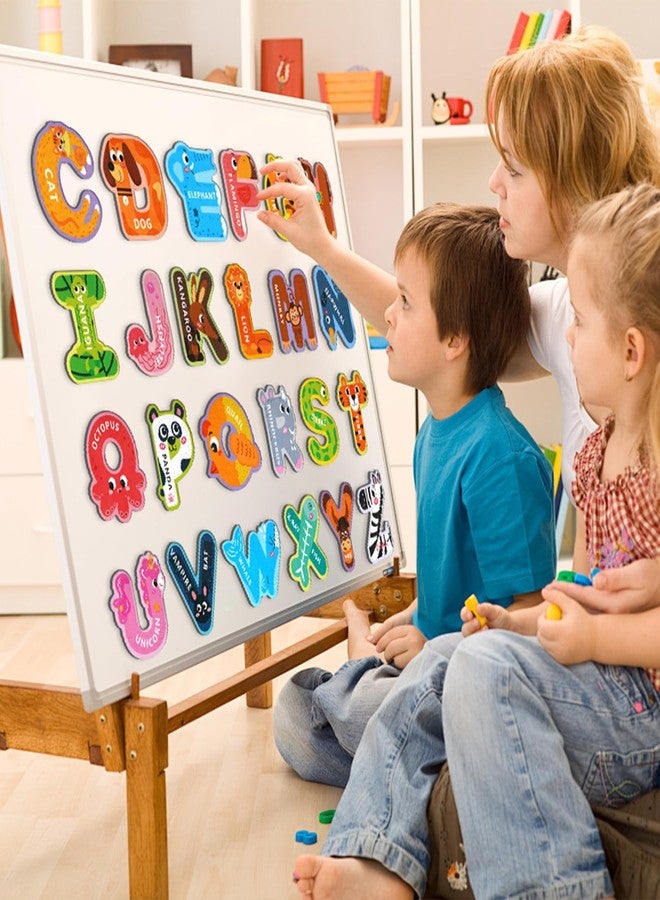 Soarly Magnetic Letters for Toddlers 1-3, 26PCS Cute Animal Alphabet Magnets Letters Learning Toys for Toddlers 1-3 Uppercase ABC Magnets for Refrigerator Best Gifts for Birthday Christmas Stocking Stuffers - Image 3